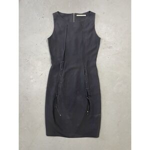 Vintage Marithé François Girbaud Gorgeous Black Dress SZ 26‎